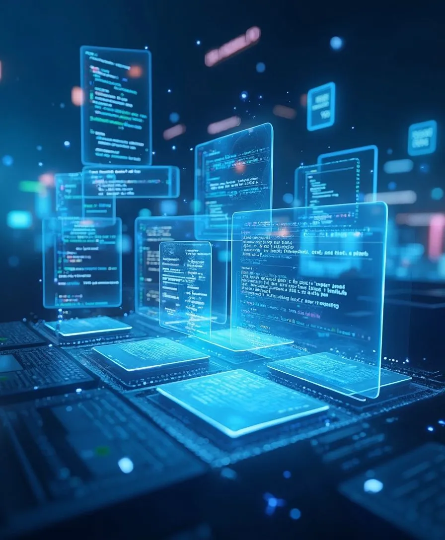 Digital platform infrastructure illustration
